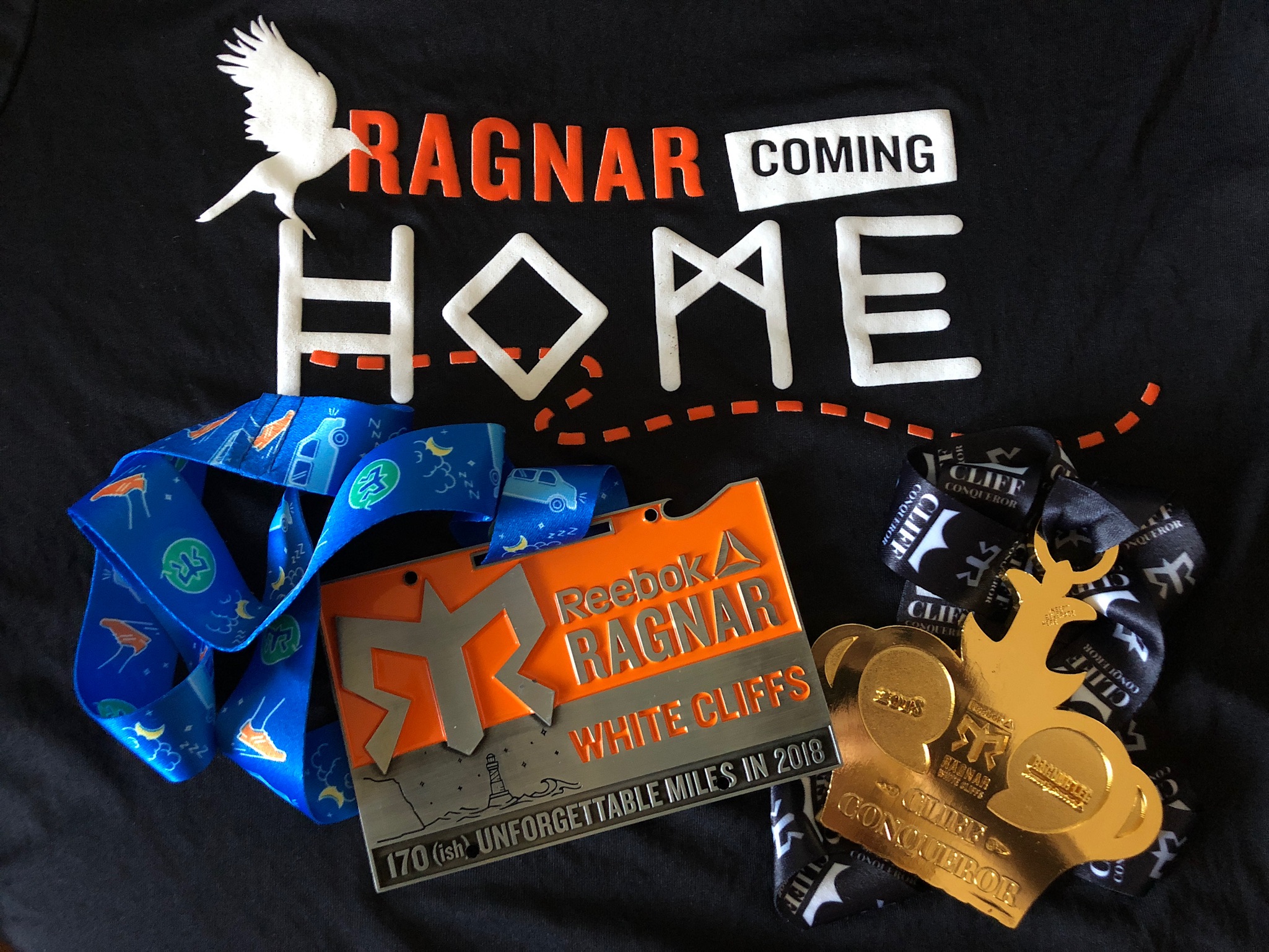 Båda medaljerna och lagtröjan. Ragnar Coming Home = Ragnar kommer till Sverige!